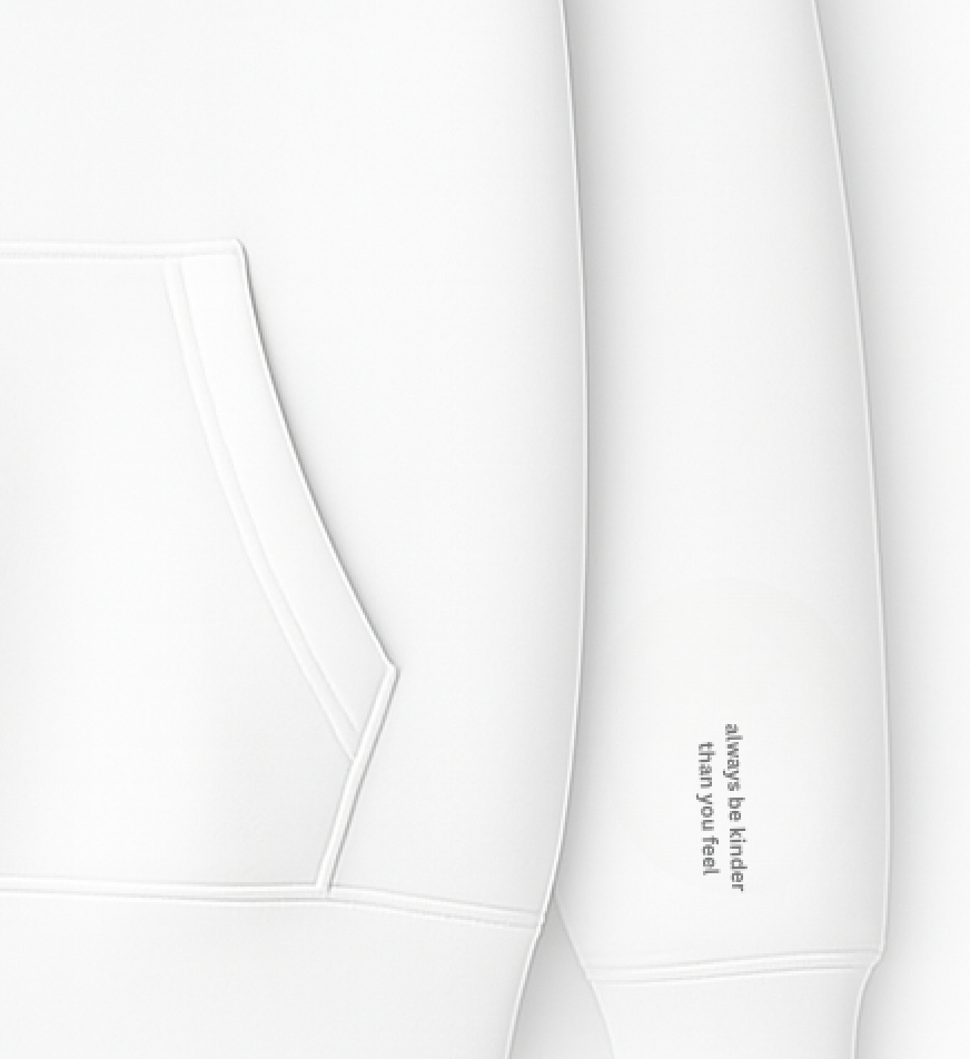 EMPATHY Embroidered Hoodie – Premium 430 GSM Cotton Fleece | Made in Italy