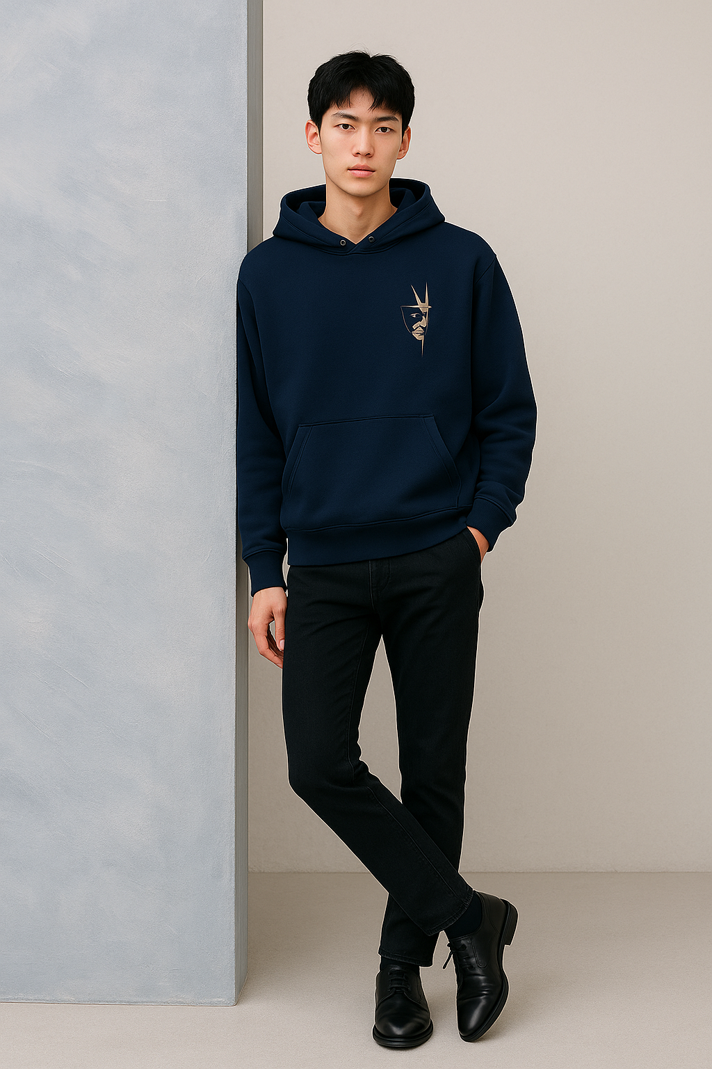 Midnight Navy Emblem Hoodie