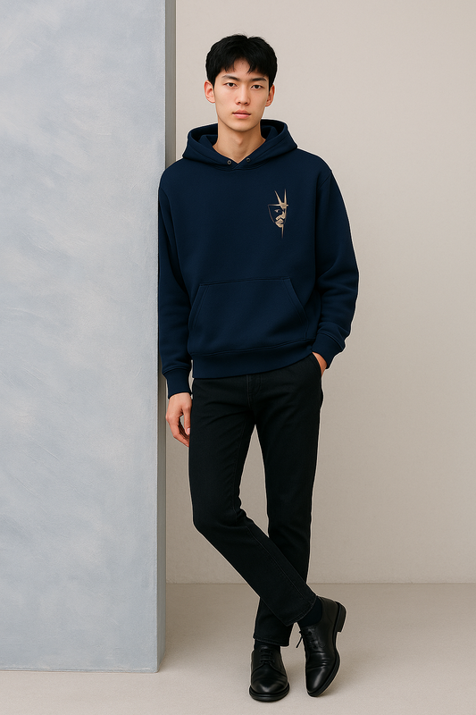 Midnight Navy Emblem Hoodie