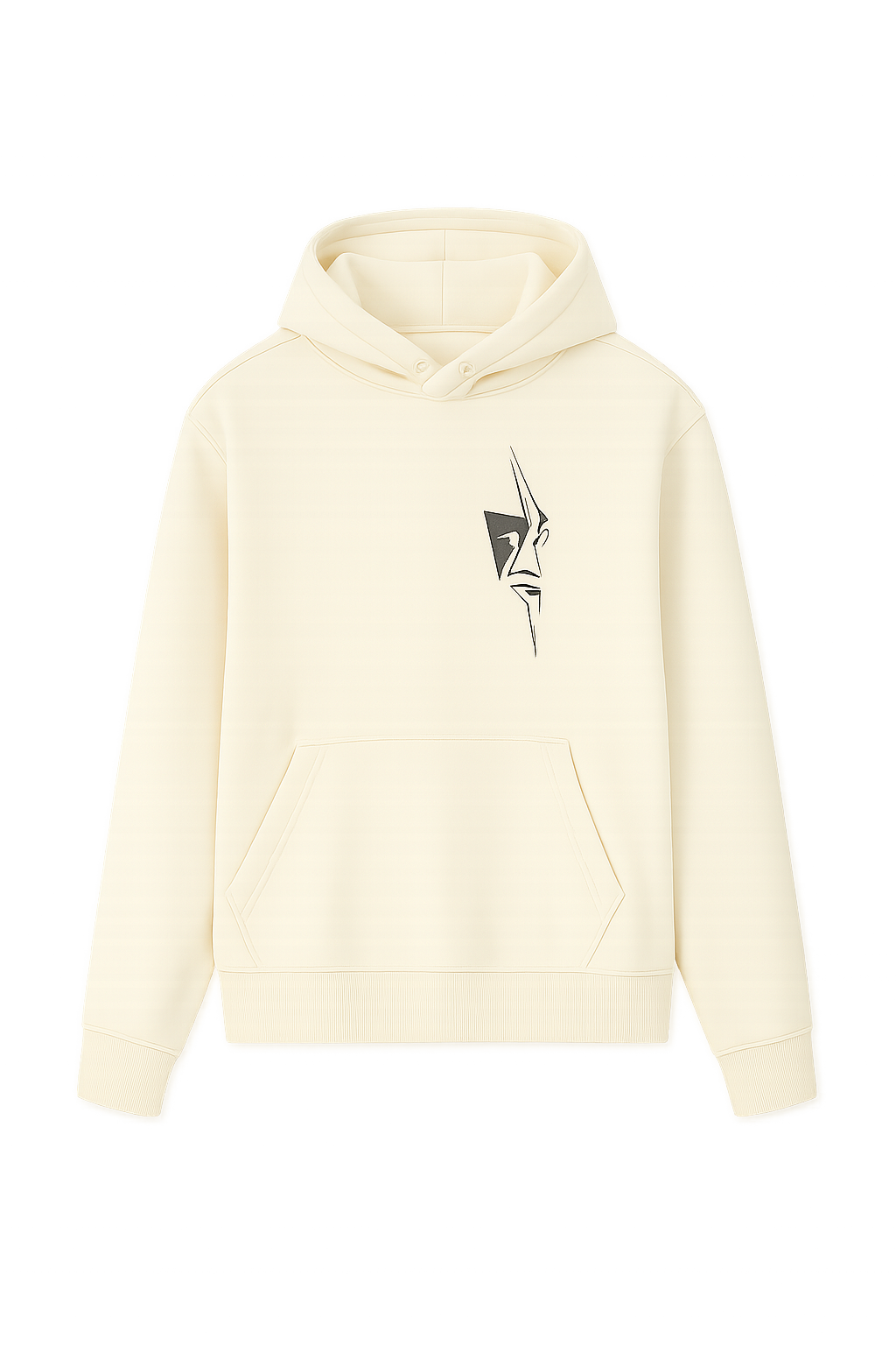 Ivory Graphic Emblem Hoodie