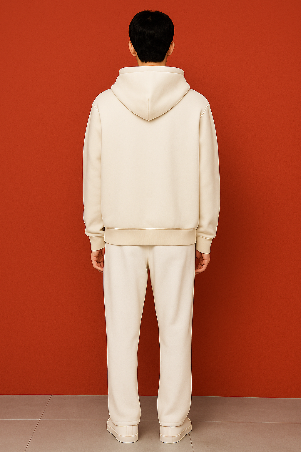 Ivory Graphic Emblem Hoodie