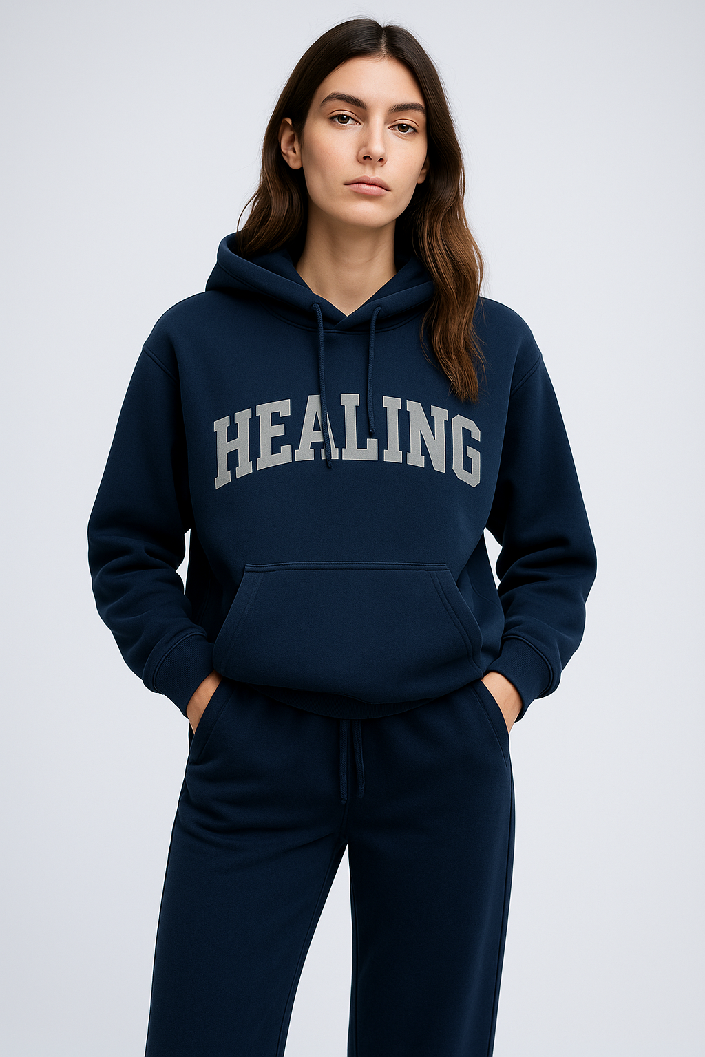 HEALING Hoodie – Embroidered Premium Hoodie | 430 GSM | Made in Italy