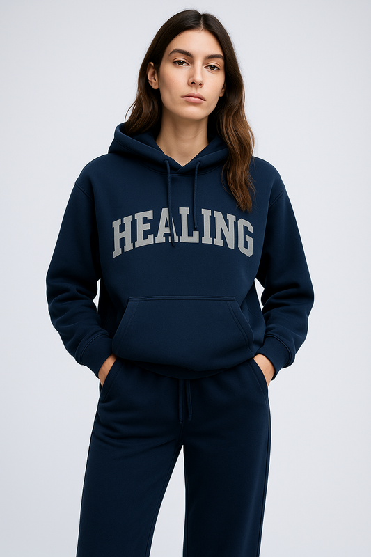 HEALING Hoodie – Embroidered Premium Hoodie | 430 GSM | Made in Italy
