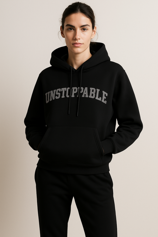 UNSTOPPABLE Hoodie – Italian-Made Embroidered Statement Hoodie | 430 GSM