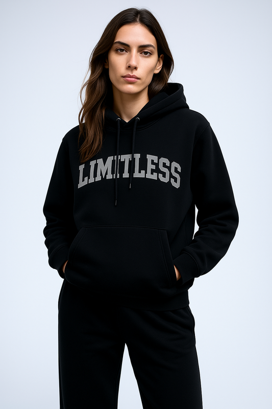 LIMITLESS Hoodie – 430 GSM Luxury Hoodie | Embroidered in Italy