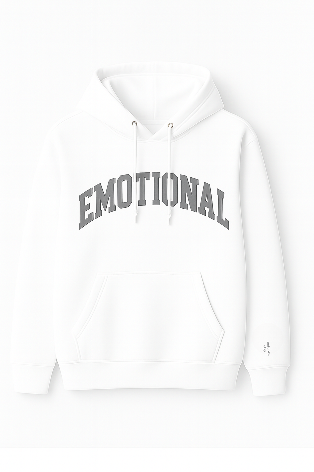 EMOTIONAL Hoodie – Premium 430 GSM Embroidered Cotton Fleece | Made in Italy