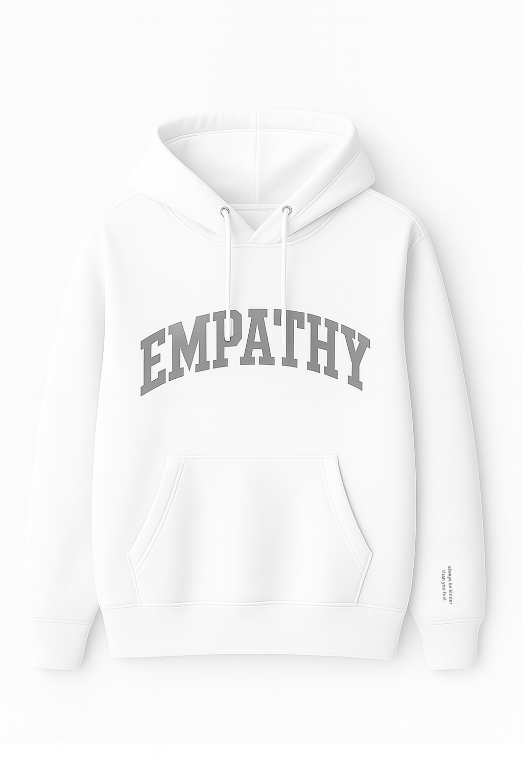 EMPATHY Embroidered Hoodie – Premium 430 GSM Cotton Fleece | Made in Italy