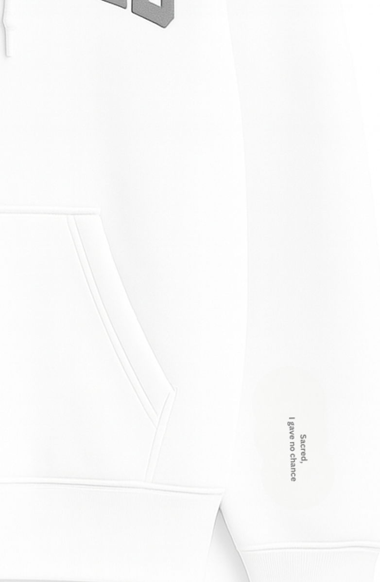 UNTOUCHED Hoodie – White Edition 430 GSM | Italian Embroidered Heavy Hoodie